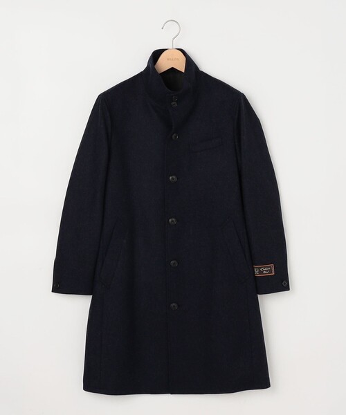 セール】《ビジカジ対応》カシミヤ混 スタンドカラーコート（ダッフル