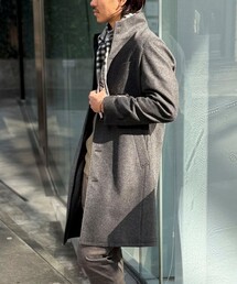 NOLLEY'S LIGHT（ノーリーズライト）の「《ビジカジ対応》カシミヤ混 スタンドカラーコート（ダッフルコート）」