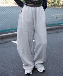 WEGO | WEGO/【25年秋冬新作】裏起毛カーブデザインスウェットパンツ(スウェットパンツ)