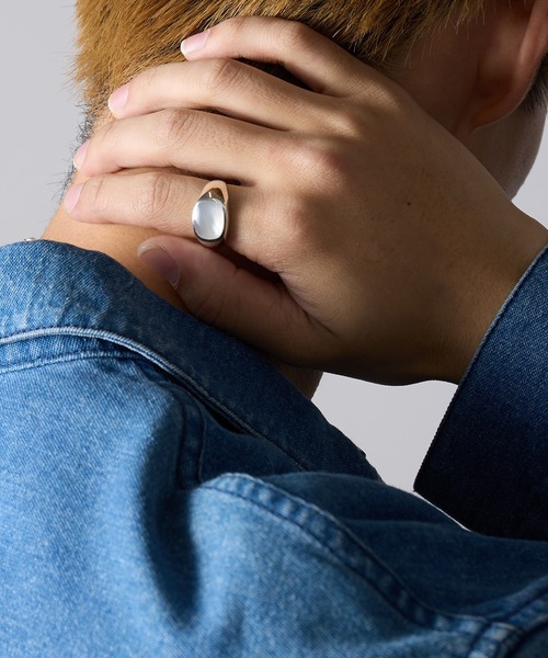 MAISON CLUB(メゾンクラブ)の「【MAISON CLUB】KAY RING Type-Oval Free Size/フリーサイズ/シルバ-925/Silver925 KUN(リング・メンズ・ブラック/ホワイト・FREE)」の21枚目の写真