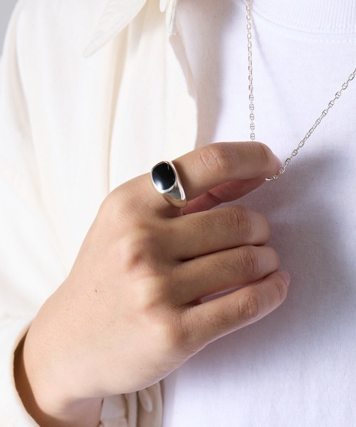 MAISON CLUB(メゾンクラブ)の「【MAISON CLUB】KAY RING Type-Oval Free Size/フリーサイズ/シルバ-925/Silver925 KUN(リング・メンズ・ブラック/ホワイト・FREE)」の14枚目の写真