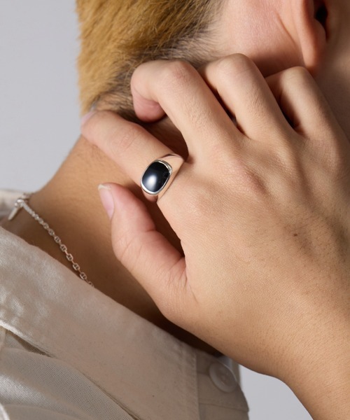 MAISON CLUB(メゾンクラブ)の「【MAISON CLUB】KAY RING Type-Oval Free Size/フリーサイズ/シルバ-925/Silver925 KUN(リング・メンズ・ブラック/ホワイト・FREE)」の10枚目の写真