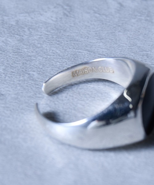 MAISON CLUB(メゾンクラブ)の「【MAISON CLUB】KAY RING Type-Oval Free Size/フリーサイズ/シルバ-925/Silver925 KUN(リング・メンズ・ブラック/ホワイト・FREE)」の6枚目の写真