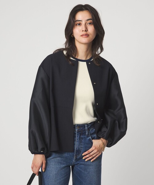 green label relaxing（グリーンレーベルリラクシング）の「＜1_OF MINE＞リブ クルーネック プルオーバー ニット ウォッシャブル（ニット/セーター・レディース・ネイビー/ライトピンク/ホワイト/その他1・FREE）」の8枚目の写真