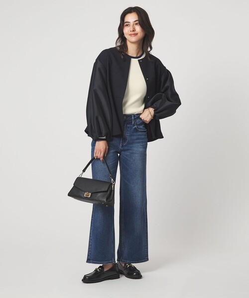 green label relaxing（グリーンレーベルリラクシング）の「＜1_OF MINE＞リブ クルーネック プルオーバー ニット ウォッシャブル（ニット/セーター・レディース・ネイビー/ライトピンク/ホワイト/その他1・FREE）」の10枚目の写真