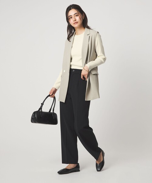 green label relaxing（グリーンレーベルリラクシング）の「＜1_OF MINE＞リブ クルーネック プルオーバー ニット ウォッシャブル（ニット/セーター・レディース・ネイビー/ライトピンク/ホワイト/その他1・FREE）」の15枚目の写真