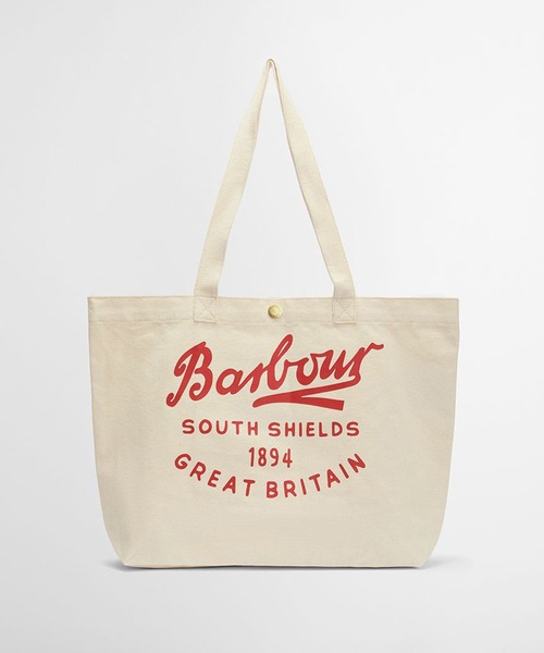 Barbour（バブアー）の「【Barbour】barbour script tote bag（トートバッグ・メンズ・レッド・FREE）」の3枚目の写真
