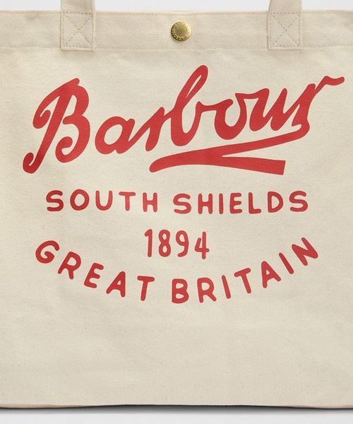 Barbour（バブアー）の「【Barbour】barbour script tote bag（トートバッグ・メンズ・レッド・FREE）」の6枚目の写真