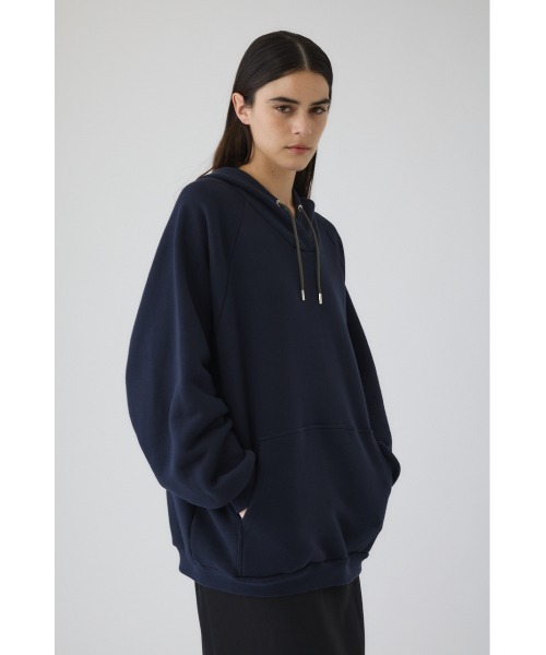 RIM.ARK（リムアーク）の「Big hoodie sweat tops ビッグフーディースウェットトップス（スウェット・レディース・ネイビー/キナリ/グレー・FREE）」の3枚目の写真