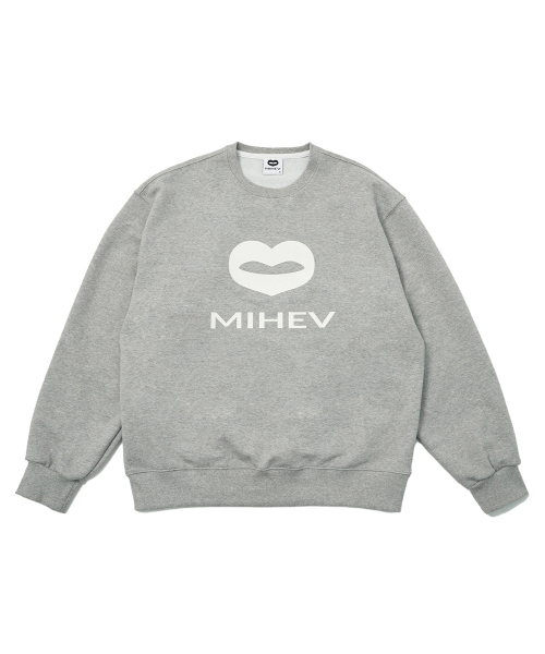 MIHEV（ミヘブ）の「[ユニセックス] ビッグクラシックロゴスウェットシャツメランジ（スウェット・レディース・その他・FREE）」の6枚目の写真