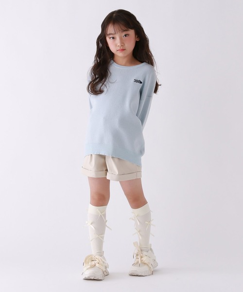 repipi armario（レピピ アルマリオ）の「【10C REPIPI】フェイクレザーショートパンツ（その他パンツ・キッズ・アイボリー/ブラック・110cm/120cm/130cm/140cm）」の6枚目の写真