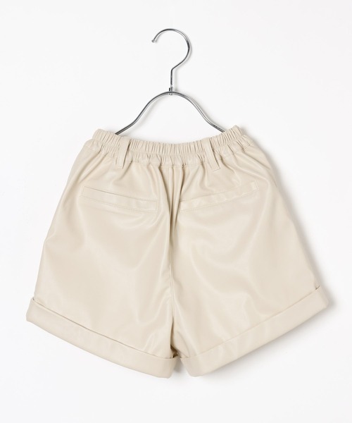 repipi armario（レピピ アルマリオ）の「【10C REPIPI】フェイクレザーショートパンツ（その他パンツ・キッズ・アイボリー/ブラック・110cm/120cm/130cm/140cm）」の16枚目の写真