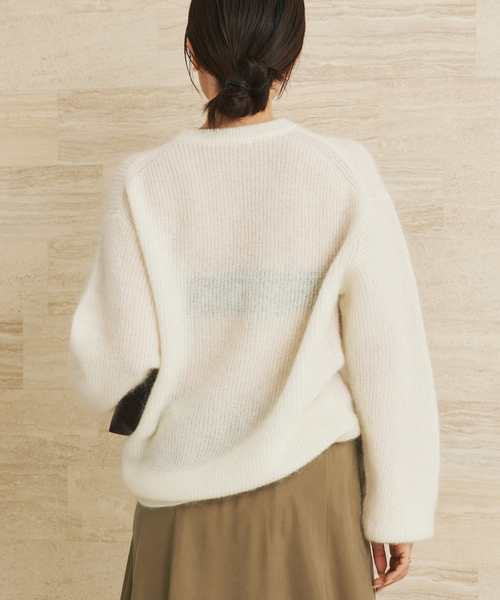 plage(プラージュ)の「able kid mohea aze プルオーバー(ニット/セーター・レディース・ライトグリーン/ホワイト/ベージュ・FREE)」の17枚目の写真