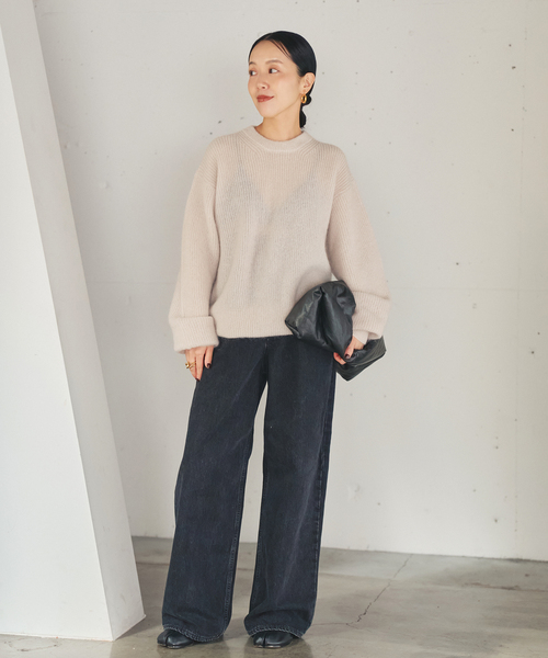 plage(プラージュ)の「able kid mohea aze プルオーバー(ニット/セーター・レディース・ライトグリーン/ホワイト/ベージュ・FREE)」の15枚目の写真