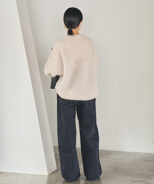 plage(プラージュ)の「able kid mohea aze プルオーバー(ニット/セーター・レディース・ライトグリーン/ホワイト/ベージュ・FREE)」の13枚目の写真