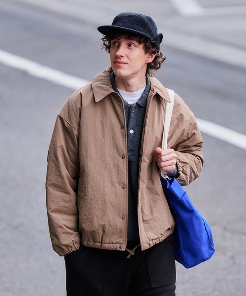 MAISON CLUB(メゾンクラブ)の「【MAISON CLUB】BalCollar Padding Blouson / バルカラー中綿ブルゾン KKP(ブルゾン・メンズ・ベージュ/ブラック/グレー・L/M)」の17枚目の写真