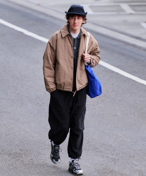 MAISON CLUB(メゾンクラブ)の「【MAISON CLUB】BalCollar Padding Blouson / バルカラー中綿ブルゾン KKP(ブルゾン・メンズ・ベージュ/ブラック/グレー・L/M)」の18枚目の写真
