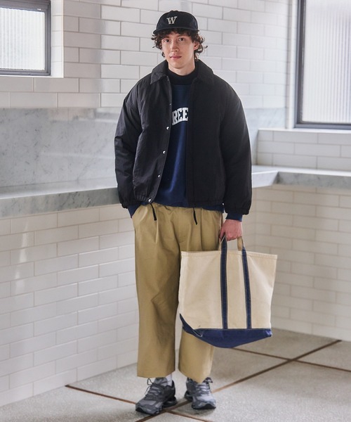MAISON CLUB(メゾンクラブ)の「【MAISON CLUB】BalCollar Padding Blouson / バルカラー中綿ブルゾン KKP(ブルゾン・メンズ・ベージュ/ブラック/グレー・L/M)」の5枚目の写真