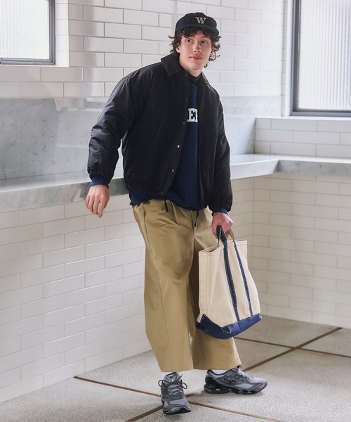 MAISON CLUB(メゾンクラブ)の「【MAISON CLUB】BalCollar Padding Blouson / バルカラー中綿ブルゾン KKP(ブルゾン・メンズ・ベージュ/ブラック/グレー・L/M)」の9枚目の写真