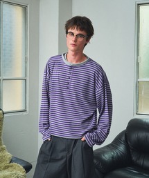 Elanque（エランク）の「waffle henly neck / ワッフルヘンリーネック（Tシャツ/カットソー）」