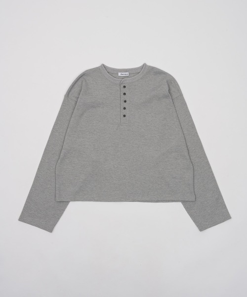 【Elanque】waffle henly neck / ワッフルヘンリー Elanque（エランク）の「waffle henly neck / ワッフルヘンリーネック