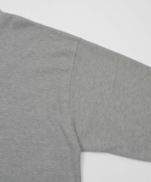 Elanque（エランク）の「waffle henly neck / ワッフルヘンリーネック（Tシャツ/カットソー・メンズ・グレー/ブラック/イエロー・MEDIUM/LARGE）」の22枚目の写真