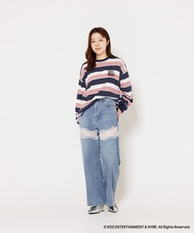 BOYNEXTDOOR | ZOZOTOWN（ボーイネクストドア | ゾゾタウン）の「BOYNEXTDOOR | ZOZOTOWN BORDER T-SHIRT（Tシャツ/カットソー）」