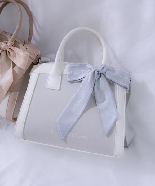 JILL by JILL STUART(ジルバイジルスチュアート)の「バイカラーコンビトート小(トートバッグ・レディース・ベージュ/グレー/ブラック・FREE)」の2枚目の写真