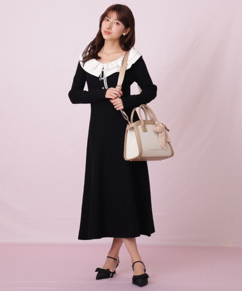 JILL by JILL STUART(ジルバイジルスチュアート)の「バイカラーコンビトート小(トートバッグ・レディース・ベージュ/グレー/ブラック・FREE)」の9枚目の写真