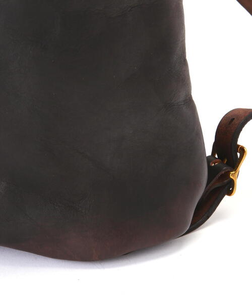 schott（ショット）の「VASCO/ヴァスコ/LEATHER ARMY RUCKSACK-TYPE2/レザー アーミー ラックサック（バックパック/リュック・メンズ・ブラック・F）」の9枚目の写真