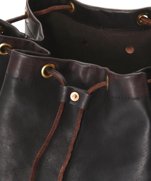 schott（ショット）の「VASCO/ヴァスコ/LEATHER ARMY RUCKSACK-TYPE2/レザー アーミー ラックサック（バックパック/リュック・メンズ・ブラック・F）」の10枚目の写真