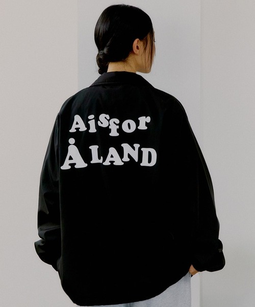 ALAND（エーランド）の「【UNISEX】ALAND／コーチジャケット（ブルゾン・レディース・ブラック/ブルー・LARGE/MEDIUM）」の2枚目の写真