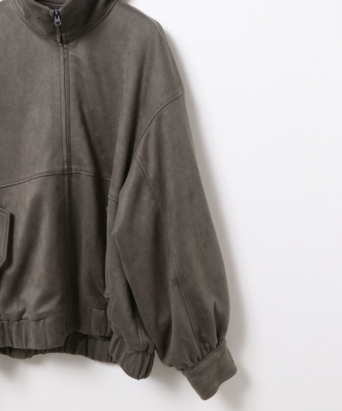 LEPSIM（レプシィム）の「フェイクスエードユルブルゾン　636607（ブルゾン・レディース・チャコールグレー/ライトベージュ/ブラック・FREE）」の8枚目の写真