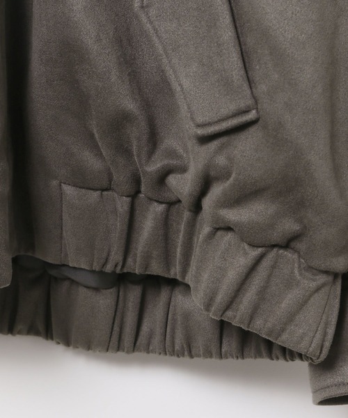 LEPSIM（レプシィム）の「フェイクスエードユルブルゾン　636607（ブルゾン・レディース・チャコールグレー/ライトベージュ/ブラック・FREE）」の9枚目の写真