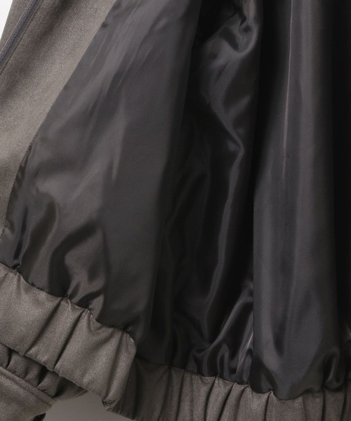 LEPSIM（レプシィム）の「フェイクスエードユルブルゾン　636607（ブルゾン・レディース・チャコールグレー/ライトベージュ/ブラック・FREE）」の12枚目の写真