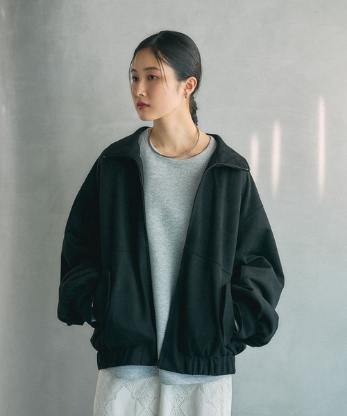 LEPSIM（レプシィム）の「フェイクスエードユルブルゾン　636607（ブルゾン・レディース・チャコールグレー/ライトベージュ/ブラック・FREE）」の19枚目の写真