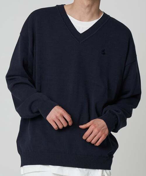 Soft Cotton V-Neck Loose Knit (нейби)