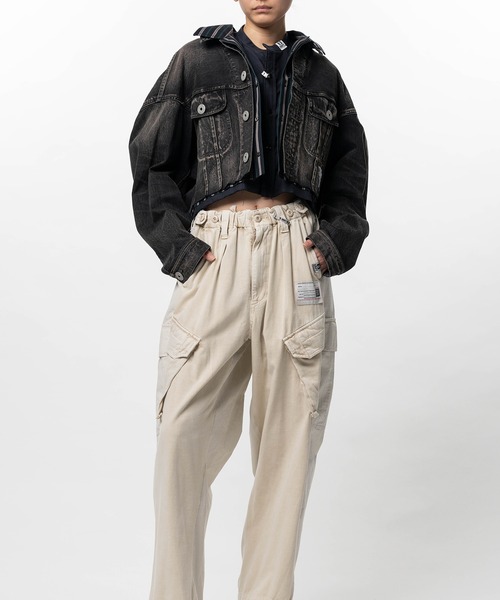 Maison MIHARA YASUHIRO(メゾンミハラヤスヒロ)の「Triple Layered Denim Jacket(ブルゾン・レディース・ブラック/インディゴブルー・36/38)」の5枚目の写真