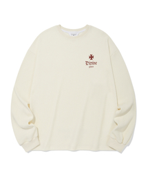 PHOS333（フォースサンサンサン）の「Divine Waffle Long Sleeved/Cream（Tシャツ/カットソー）」