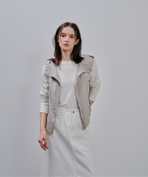 Julep(ジュレップ)の「Hoodie Vest(ベスト・レディース・ライトカーキ/ベージュ/ブラック・FREE)」の14枚目の写真