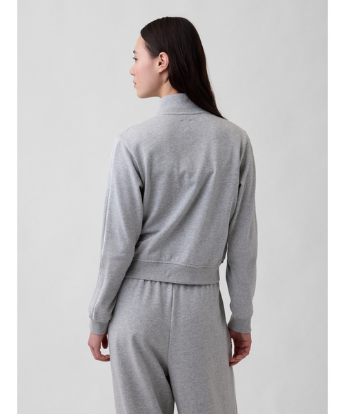 GAP(ギャップ)の「フレンチテリー GAP1969ロゴ トラックジャケット(スウェット・レディース・グレー/ブラック・XXS/XL/M/XS/S/L)」の10枚目の写真