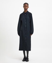 YOUTH（ユース）の「Side-Slit Shirt Dress - Black（ワンピース）」