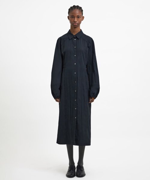 YOUTH(ユース)の「Side-Slit Shirt Dress - Black(ワンピース・レディース・その他・S/M)」の2枚目の写真