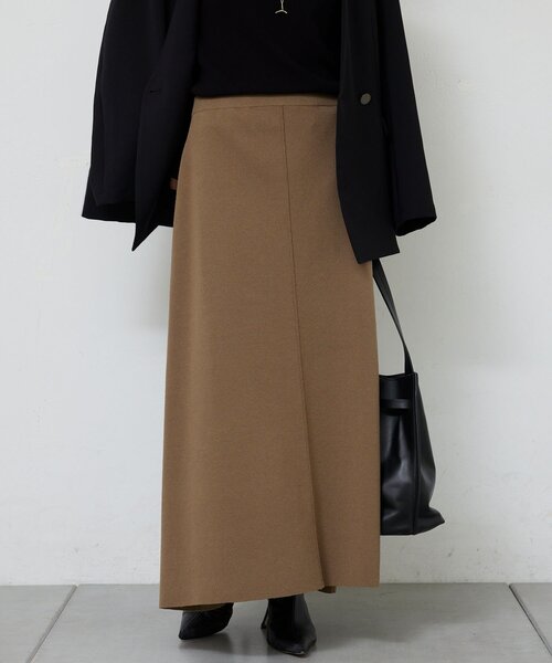 GALLARDAGALANTE(ガリャルダガランテ)の「【セットアップ対応】ニットフレアスカート(スカート・レディース・チャコールグレー/グレイッシュベージュ・FREE)」の11枚目の写真