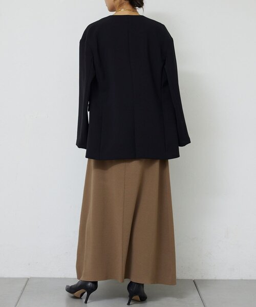 GALLARDAGALANTE(ガリャルダガランテ)の「【セットアップ対応】ニットフレアスカート(スカート・レディース・チャコールグレー/グレイッシュベージュ・FREE)」の15枚目の写真