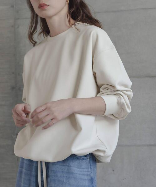 URBAN RESEARCH Sonny Label(アーバンリサーチサニーレーベル)の「カットジョーゼットドロストプルオーバー(Tシャツ/カットソー・レディース・グレー系その他/ブラック/オフホワイト・FREE)」の13枚目の写真