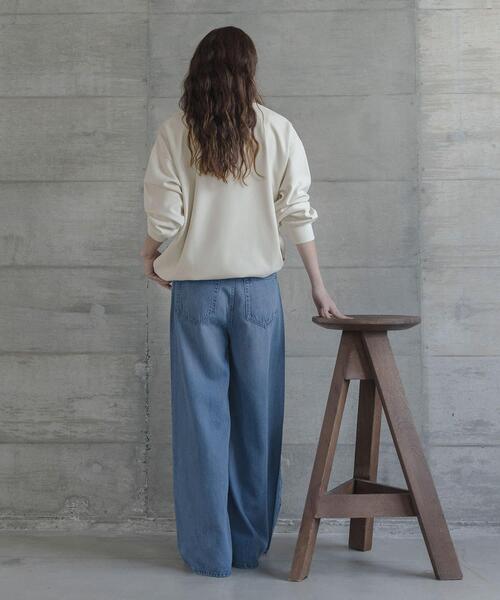 URBAN RESEARCH Sonny Label(アーバンリサーチサニーレーベル)の「カットジョーゼットドロストプルオーバー(Tシャツ/カットソー・レディース・グレー系その他/ブラック/オフホワイト・FREE)」の19枚目の写真