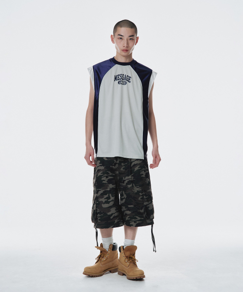 AMESWORLDWIDE(アメスワールドワイド)の「SPORTY SLEEVELESS JERSEY NAVY(Tシャツ/カットソー・レディース・その他・FREE)」の6枚目の写真