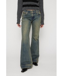 LAGUA GEM | LEDA LOW WAIST FLARE デニム(デニムパンツ)