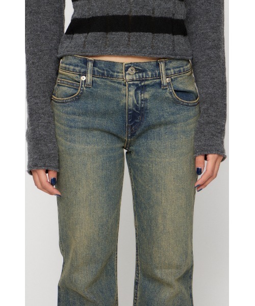 LAGUA GEM（ラグアジェム）の「LEDA LOW WAIST FLARE デニム（デニムパンツ・レディース・ブルー/ブラック・22inch/23inch/24inch/25inch/26inch）」の12枚目の写真